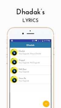 Dhadak Lyrics screenshot 3