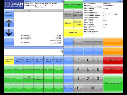 POSMANapp - die mobile Kasse screenshot 2