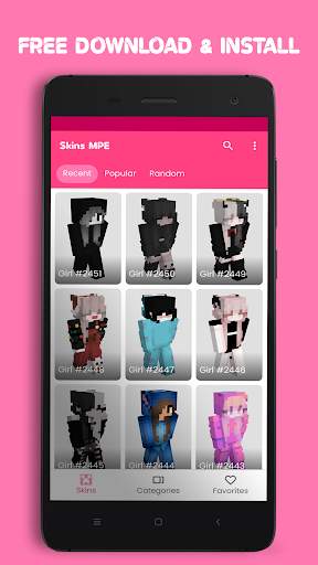 Girls - Skins for Minecraft PE screenshot 2