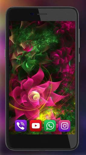 Neon Flowers Amazing Live Wallpaper screenshot 2