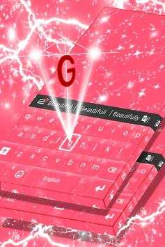 Pink Sparkle Keyboard Theme screenshot 4