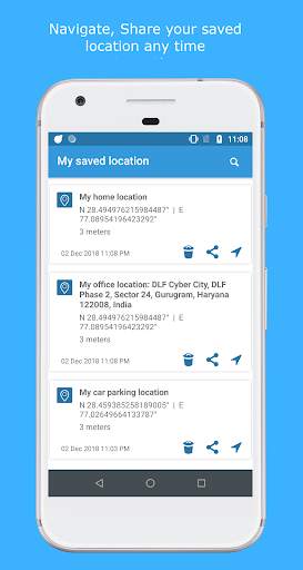 My Location - Copy, Share, Save & Navigate screenshot 3