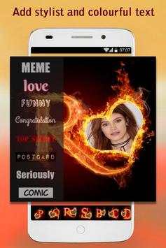 3D Fire Text Photo Frame screenshot 3