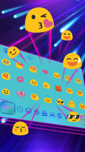 Fluorescent Neon Keyboard Theme screenshot 2