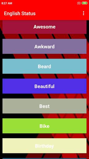 English Status screenshot 4