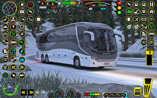 US Coach Bus Driving Bus Game screenshot 5