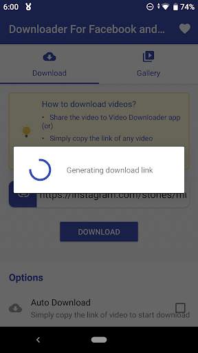 Video Downloader for Facebook and Instagram screenshot 3