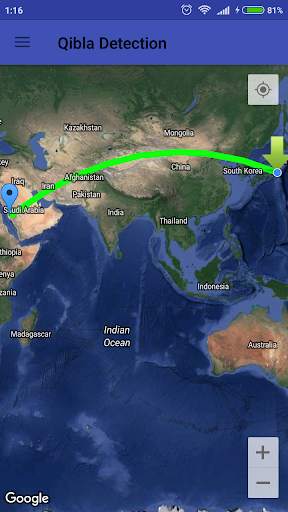 Qibla Direction Lite screenshot 1