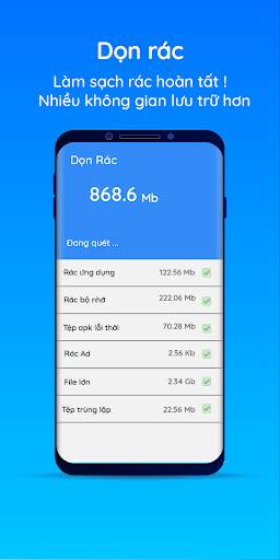 Tăng tốc, Dọn rác điện thoại screenshot 5