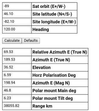 Satellite Dish Point Calculator screenshot 4
