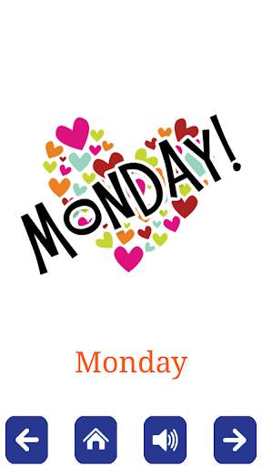 Sunday Monday Flashcards скриншот 1