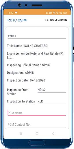 IRCTC CSIM screenshot 5