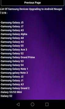 Nougat update Samsung guide screenshot 2