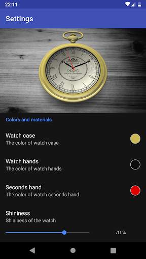 WatchPaper 3D - Pocket Watch Live Wallpaper screenshot 3