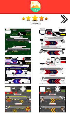 Livery Bussid TNI screenshot 1
