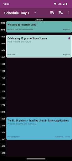 FOSDEM 2023 Schedule screenshot 1