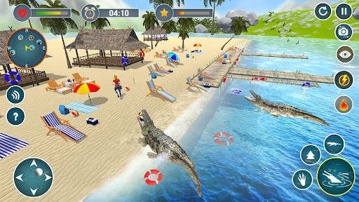 Angry Crocodile Attack Game 3d screenshot 3