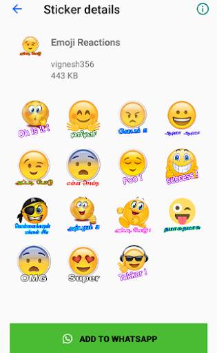 Vivek Whats Up Sticker App Tamil Stickers screenshot 2