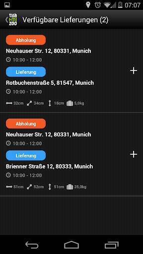 Courier App screenshot 2