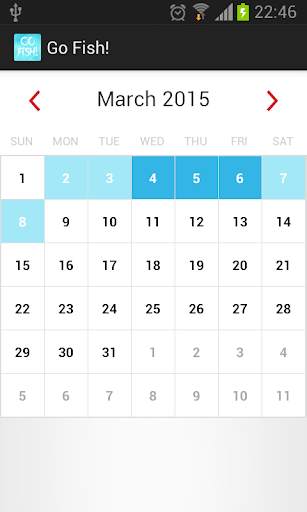 Go Fish! - A Fishing Calendar screenshot 2