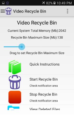 Video Recycle Bin screenshot 1