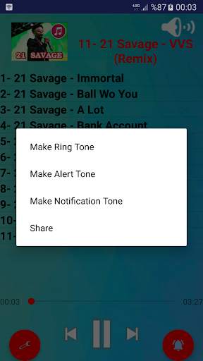 21 Savage Best Songs Ringtone - Listen Offline. screenshot 4