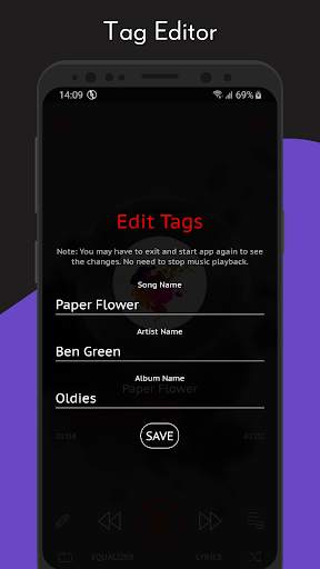 Crimson Music Player - MP3, Ly screenshot 4