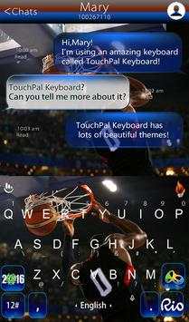 Free Basketball Keyboard Theme screenshot 2