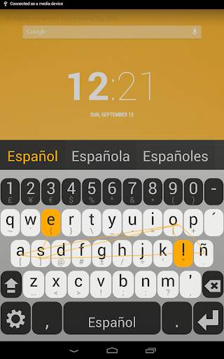Spanish Keyboard plugin скриншот 1