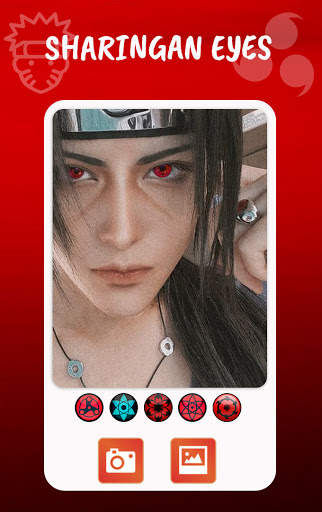 Sharingan Eyes Camera - Anime Photo Edit screenshot 1