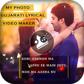 Gujarati Lyrical Video Status Maker With PhotoSong icon