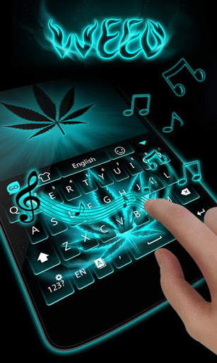 GO Keyboard Theme Weed screenshot 5