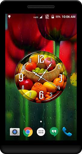 Fruits Clock Live Wallpaper screenshot 2