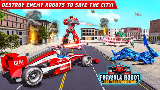 Flying Formula Car Robot Game screenshot 10