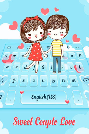 Sweet Couple Love Keyboard स्क्रीनशॉट 2