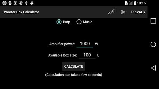 Woofer Box Calculator screenshot 5