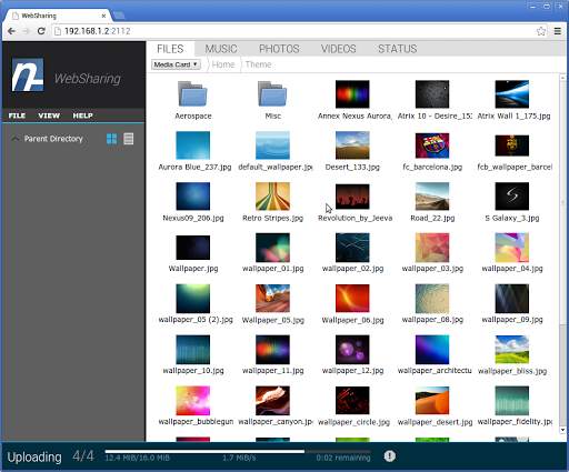 WebSharing (WiFi File Manager) screenshot 4