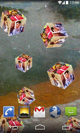 3D Photo Cube Live Wallpaper screenshot 3