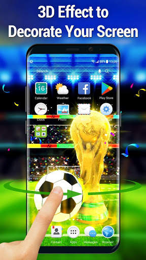 3D Soccer Live Wallpaper & Launcher for free screenshot 3