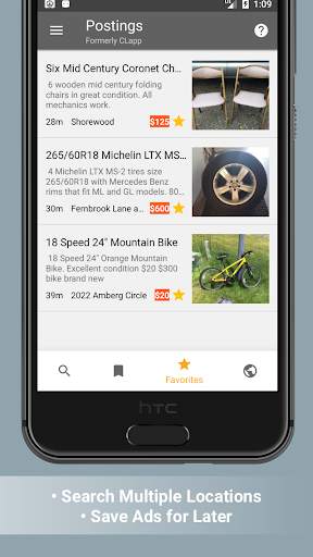 Postings (Craigslist Search App) 4 تصوير الشاشة