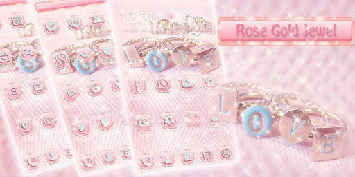 Diamond Rose Gold Pink Theme screenshot 3