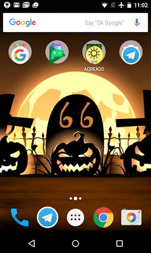 Halloween live wallpaper with countdown and sounds screenshot 1