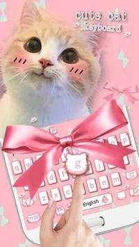Pink Cute Cat Keyboard screenshot 3