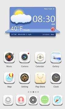 Pure White GO Launcher Theme screenshot 2