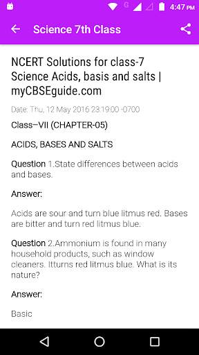 Class 7 Science Solutions screenshot 1