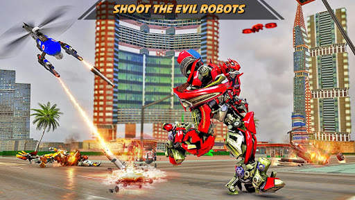 Drone Robot Car Transform Robot Transforming games screenshot 4
