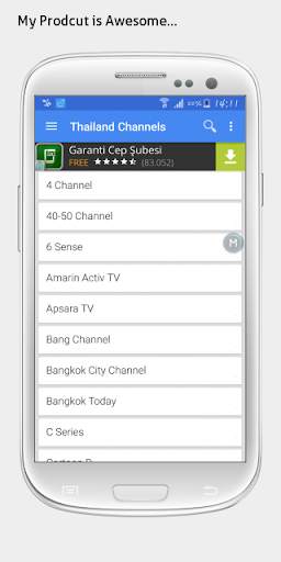 Thailand TV sat info screenshot 1
