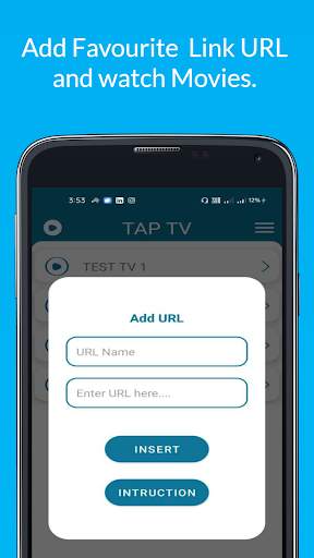 Tap tv -live tv channel player स्क्रीनशॉट 3