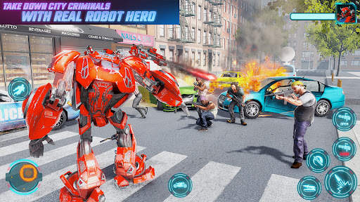 Gangster Crime Robot Transform screenshot 4