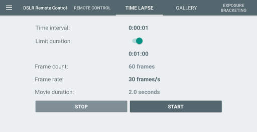DSLR Remote Control 2 تصوير الشاشة